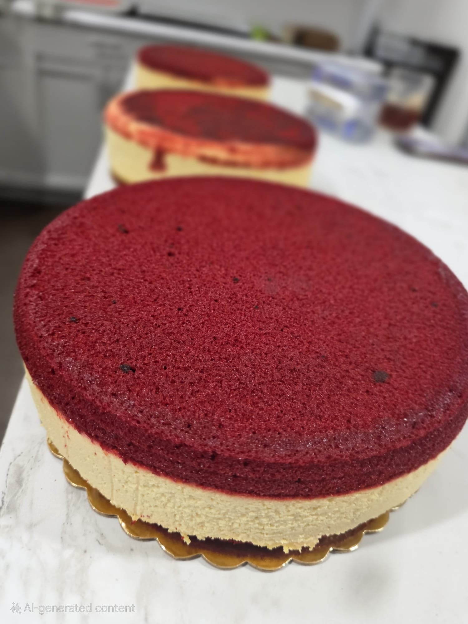 Red Velvet Cake with Cheesecake