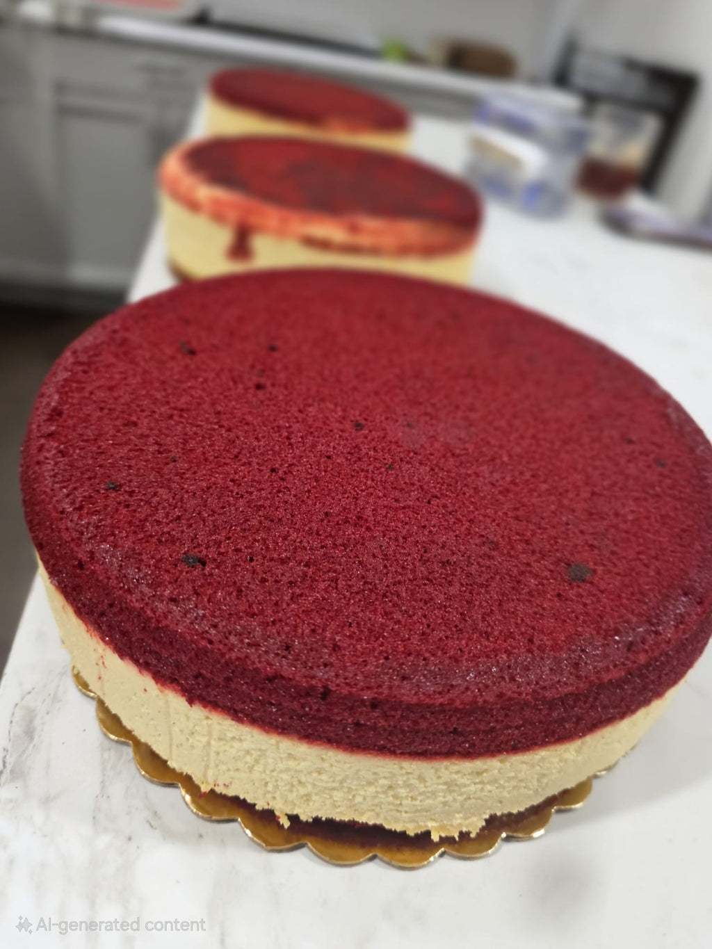Red Velvet Cake with Cheesecake